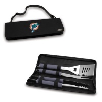 NFL Metro Digital Print BBQ Tote in Black NFL Team: Miami Dolphins - Black