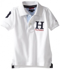 Tommy Hilfiger Boys 2-7 Short Sleeve Philip Polo Shirt, Classic White, 4 Regular