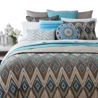 Ikat Diamond By SKY Bedding Reversible Comforter / Duvet Cover Set, Full/queen Bloomingdale's Exclusive Collection