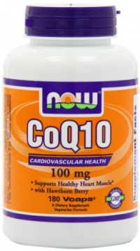 NOW Foods Coq10 100mg, 180 Vcaps