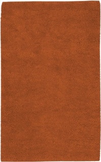 Area Rug 5x8 Rectangle Shag Rust Color - Surya Aros Rug from RugPal