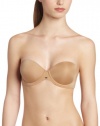 Calvin Klein Women's Naked Glamout Strapless Push Up, Buff, 36B