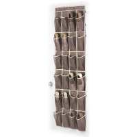 Whitmor 6351-1253-JAVA Fashion Color Organizer Collection Over-the-Door Shoe Organizer, Java