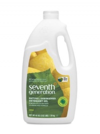 Seventh Generation Automatic Dishwasher Gel, Lemon Scent, 42-Ounce Bottles, Pack of 6, Packaging May Vary