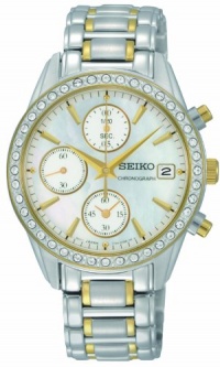 Seiko Women's SNDY20 Two Tone Stainless Steel Analog with Mother-Of-Pearl Dial Watch