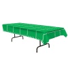 Reusable Heavy Duty Plastic Tablecloth with a Football Field Design (72x52)