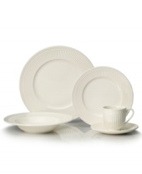 Throughout the world, the name Mikasa is synonymous with unparalleled taste and quality in fine tableware, giftware, and collectibles. The lovely neoclassical Italian Countryside place settings from Mikasa's dinnerware and dishes collection brings the ease of sunny Italy to your informal entertaining, in creamy white glazed stoneware.