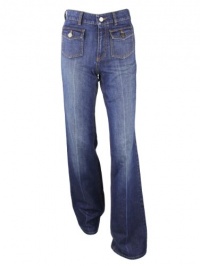 Stella Mccartney Womens High Waisted Pocket Front Flare Jeans