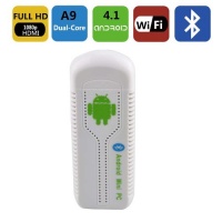 New Version Bluetooth Ug007 Mini Pc Android 4.1 Google Tv Dongle Dual Core Cortex A9 Wifi 1080p RAM 1gb+rom 8gb+3d