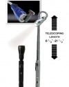 PrimeLite Magnetic Pick Up Telescopic LED Flashlight, BLACK