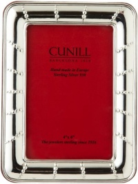 Cunill Silver Solar  Frame In .925 Sterling Silver, with Wood-Look Back and Easel For 3-1/2-Inch by 5-Inch Photograph