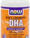 Now Foods DHA 100mg Chewable Soft-gels, 60-Count