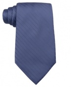 Thin, tonal stripes add some texture and depth to this classic monochromatic tie from Club Room.