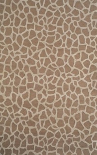 Liora Manne Seville Giraffe Hand Tufted Rug, 27-Inch by 8-Feet, Taupe