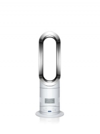 Hot + Cool Fan Heater, White/Silver