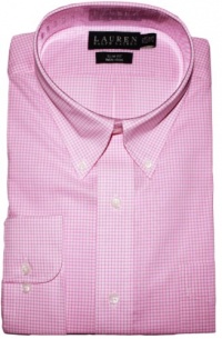 Lauren by Ralph Lauren Slim-Fit Non Iron Micro Check Dress Shirt