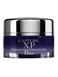 Capture XP Ultimate Wrinkle Correction Night Crème is Dior's wrinkle-smoothing skincare collection that preserves and restores the density beneath each wrinkle. The unique Dior complex works in the epidermis to revitalize the potential of youth preserving cells to plump the skin and rebuild lost density. In the dermis, it promotes the synthesis of hyaluronic acid. Wrinkles are immediately smoothed and are intensely reduced after one month. 1.69 oz.