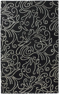 Area Rug 2x3 Rectangle Transitional Black Color - Surya Artist Studio Rug from RugPal