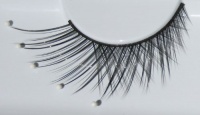 Zinkcolor White Pearl False Synthetic Eyelashes D112 Dance Halloween Costume