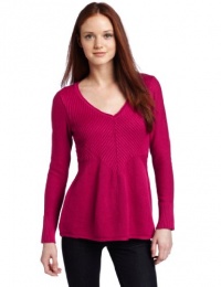 Calvin Klein Jeans Women's Petite V-Neck Promo Sweater