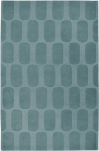 Rizzy Home PL1870 Platoon 5-Feet by 8-Feet Area Rug, Medium Blue