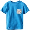 LRG Boys 2-7 Little Core Pocket Tee, Blue Heather, 7