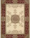 Nourison Zanibar Medallion Ivory 2.0-Feet by 2.9-Feet Polyacrylic Area Rug