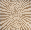 Area Rug 8x8 Square Contemporary Beige Color - Surya Studio Rug from RugPal