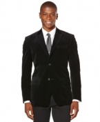 Dress to impress with this handsome corduroy blazer by Perry Ellis.