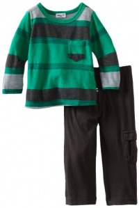 Splendid Littles Baby-boys Infant Rustic Canyon Stripe Set, Turf, 6-12 Months