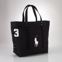 Polo Ralph Lauren Big Pony Tote Bag (Black)