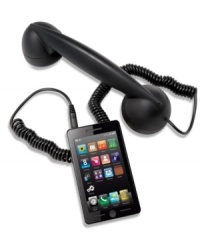 Style and function meet with the Platinum Collection Retro Cell Phone Handset, ideal to use with your smartphone, tablet, or laptop.