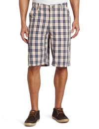 Lucky Brand Men's Flat Front Plaid Short