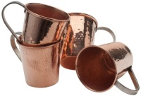 Sertodo Copper Moscow Mule Mug, Hammered Copper, 18 to 20-Ounce, Set of 4