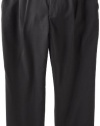 Van Heusen Men's Big-Tall Double Pleat Cuffed Crosshatch Pant