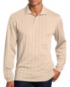 Van Heusen Mens Polo Shirt Big Tall 4XL Long Sleeve Cotton Blend Khaki Tan