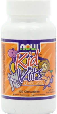 Now Foods Kid Vitamins, Orange Splash, 120-Count