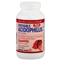 American Health Acidophilus Chewable With Bifidus, Natural Strawberry Flavor 100 Wafers