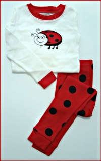 ApplesaucewearTM Two-Piece Cotton Lady Bug Pajamas - Sizes 6 Mo. to 5T