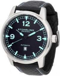 Stuhrling Original Men's 129XL.33151 Aviator Tuskegee Warhawk Automatic Date Black Watch