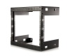 StarTech RK812WALLO 8U Open Frame Wall Mount Equipment Rack - 12-Inch Deep (Black)