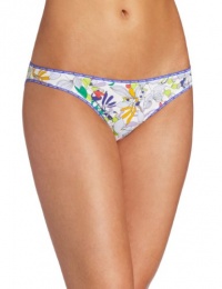 ck one Women's Coverage Bikini, Tropical Floral, Medium