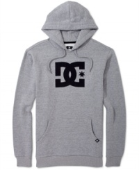 For those into extreme sports, DC Shoes has you covered in this solid pullover hoodie.