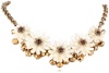 Betsey Johnson Iconic Summer Metallics Pearl Flower and Cherry Bead Necklace, 19