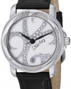 Stuhrling Original Women's 138.12151 Vogue Audrey Isis Swiss Quartz Swarovski Crystal Date Black Watch