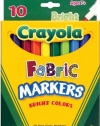 Crayola 10-Pack Fabric Markers