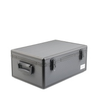 MERAX 510 Disc Capacity Black Aluminum-Like Hard Plastic CD DVD Storage Case