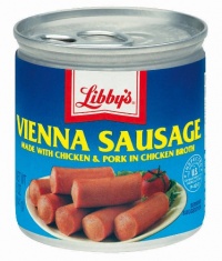 Libby's Vienna Sausages Made with Chicken, Beef, and Pork in Chicken Broth Eighteen 5 Ounce Cans