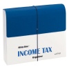 Smead All-in-One Income Tax Organizer, 12 Pockets, Flap with Elastic Closure, Letter Size, Navy/White (70660)