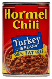 Hormel Turkey Chili with Beans, 98% Fat Free, 15-Ounce (Pack of 6)